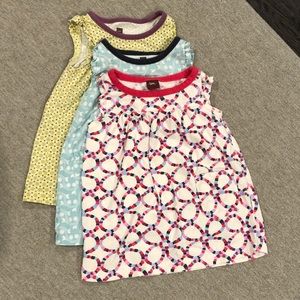 Tea Collection Sleeveless Tunics 6-12 months EUC